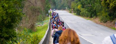 Participantes do Caminho de Santiago chegam a Espanha