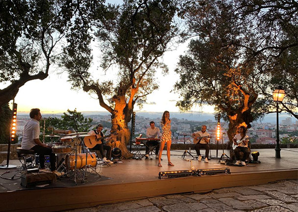 Cuca Rosata atuou no Castelo de São Jorge