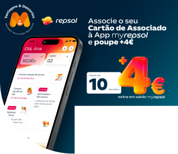 Receba 4€ por cada 40€ abastecidos na Repsol