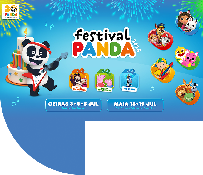 Festival Panda com descontos e diversão para toda a família!