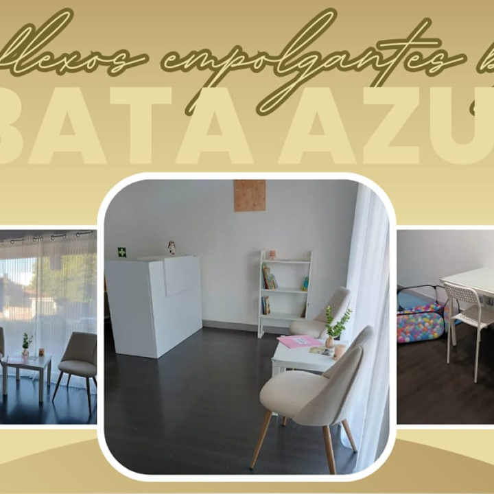 Reflexos Empolgantes Bata Azul